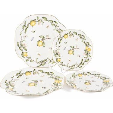 Mikasa Moor Sunleaf 4 Parça Set- 2li Pasta Tabağı 19CM ve Fiyatı