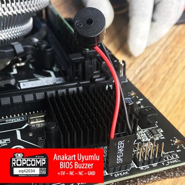 トップス Buffer VCR Black 5 Ropcomp 4 Pin Pasif Hoparlör Alarm Modülü Anakart Uyumlu Fiyatı