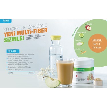 Herbalife Multi-Fiber - Lif Takviyesi ve Elma Aromalı Içecek Fiyatı
