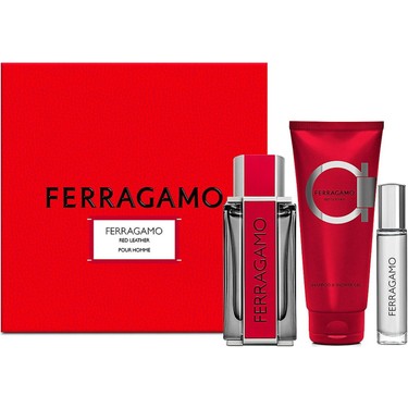 サルヴァトーレフェラガモレッドレザーEDP100ml RED LEATHER Salvatore Ferragamo Red Leather Edp 100 ml Set.erkek Fiyatı