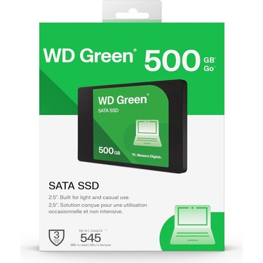 Wd Green 500GB 545/465MB/S Sata 3.0 SSD WDS500G5G0A Fiyatı