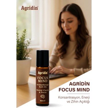 Agridin Focus Mind Roll-On 10 ml – 100% Doğal Aromaterapi Fiyatı