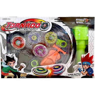 UDATOYS Tornado Beyblade Metal Topaç Seti Tutma Aparatlı Fiyatı