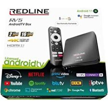 Redline RV5 4K Android TV Box Android 11 16 GB Depolama HDMI Fiyatı