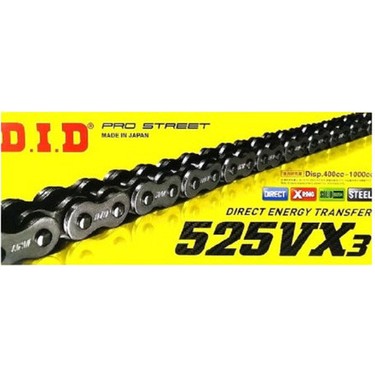 DID D.ı.d 525 Vx3 X-Ring Çelik Renk 118 Bakla Motosiklet Fiyatı