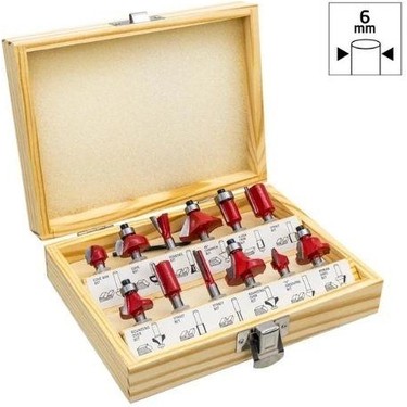 Rox Wood 0309 Ahşap Freze Seti 12 Parça (Sap: 6mm) Fiyatı