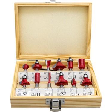 Rox Wood 0309 Ahşap Freze Seti 12 Parça (Sap: 6mm) Fiyatı