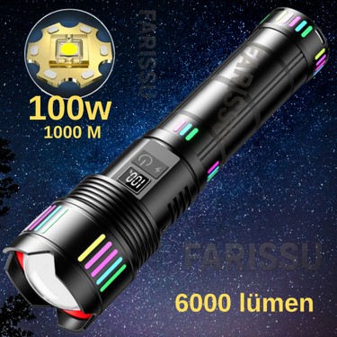 212 Farissu Süper Güçlü Beyaz Lazer Zoom El Feneri - Gold Fiyatı