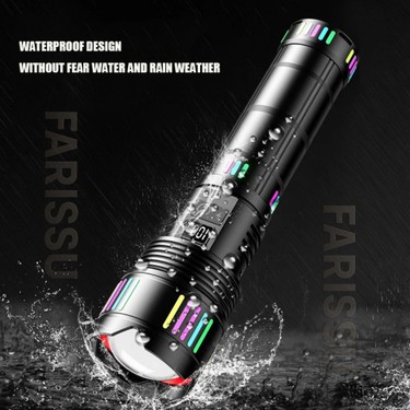 Farissu Süper Güçlü Beyaz Lazer Zoom El Feneri - Gold Orion Fiyatı