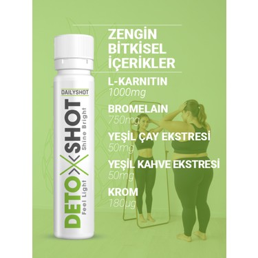 Marka Hangover Shot Detoxshot Kilo Kontrol Desteği, Fiyatı