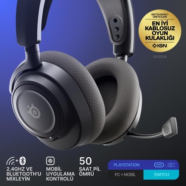 Steelseries Arctis Nova 7p Gen2 Kablosuz Siyah Gaming Fiyatı