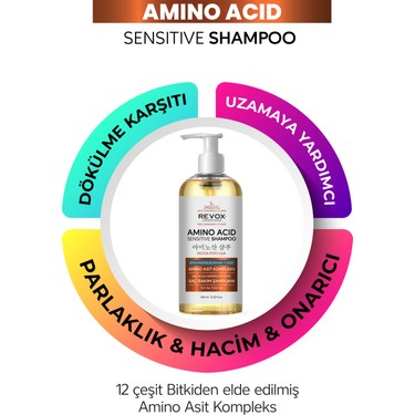 Revox Amino Asit Sensitive Şampuan Dökülme Karşıtı Hızlı Fiyatı