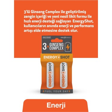 Marka Hangover Shot Energyshot Anında Enerji Desteği, 3 Fiyatı