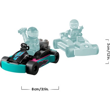 LEGO® City Go-Kartlar ve Yarış Sürücüleri 60400 - 5 Yaş & Fiyatı
