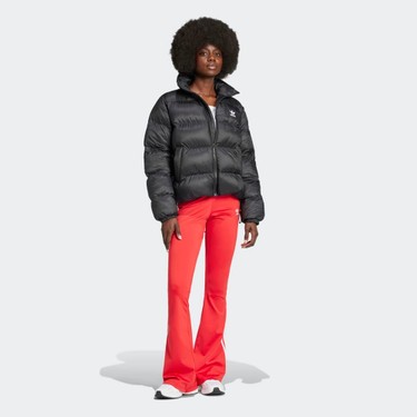Adidas JD0420 Kadın Short Puffer Mont Uzun Kol Siyah Düz Fiyatı