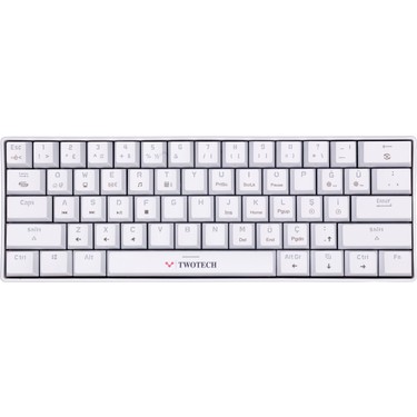 TWOTECH Rgb Beyaz Mekanik Oyun Klavyesi Red Switch - Oyuncu Fiyatı