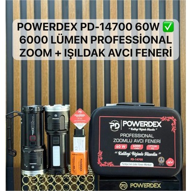 Powerdex PD-14700 60W 6000 Lümen Profesyonel Zoom+Işılkad Fiyatı