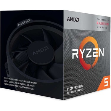 AMD RYZEN 5 3400G 3.70GHZ 65W 6MB AM4 FANLI BOX Fiyatı