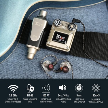 Xvive XV-U45R4 4 Alıcı + 1 Vericili Kablosuz In-Ear Monitör Fiyatı
