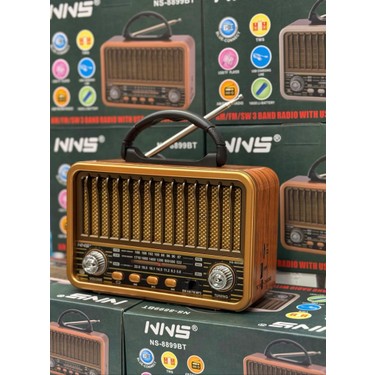 Nns NS-8898 Nostalji Analog Saatli Radyo Bluetooth Hoparlör Fiyatı