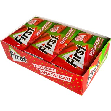 First Sensations Karpuz Aromalı Sakız 27 gr x 12 Li Fiyatı