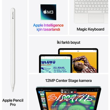 Apple 11 Inç iPad Air M3 Wi-Fi + Cellular 256 GB Tablet Fiyatı