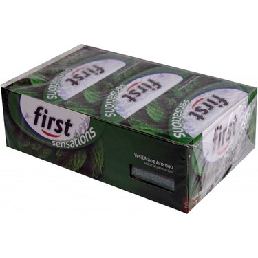 First Sensations Yeşil Nane Aromalı Sakız 27 gr x 12 Li Fiyatı