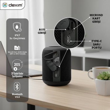 Dexim Boom SC-371 Siyah Bluetooth Hoparlör -DBS001 10 W Güç Fiyatı
