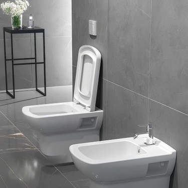 Turavit Plaza Beyaz Kanallı Asma Klozet PLZ1710, Nkp Sedef Fiyatı
