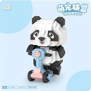 Vagonlıfe Loz 8801 Cute Pet Allıance Panda Scooter 320 Parça Fiyatı