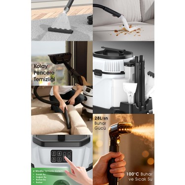 Kiwi KCC-4361 Otomatik Halı Koltuk Yıkama, Buharlı Temizlik Fiyatı