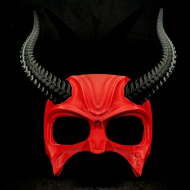 Kırmızı Şeytan Maskesi, Devil Mask Fiyatı - Taksit Seçenekleri