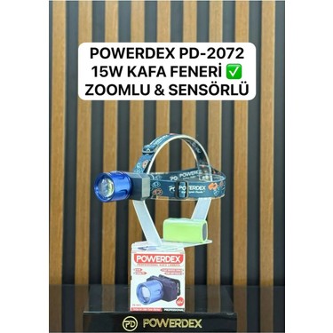 Powerdex PD-2072 Profesyonel Kafa Lambası | 15W 1500 Lümen | Fiyatı