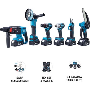 Chelikbei Altılı Set (Budama Testeresi + Bağ Makası + 13MM Fiyatı