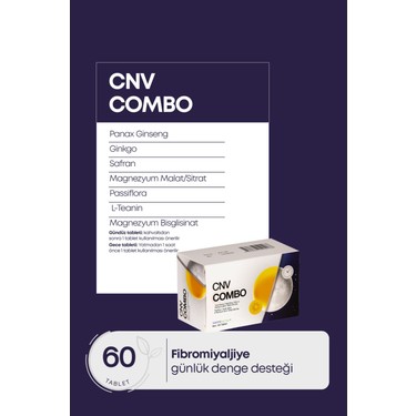 Onvita Cnv Combo Ginseng, Ginkgo ve magnezyum içeren 60 Fiyatı