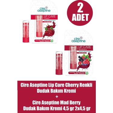 Cire Aseptine Lip Care Cherry Renkli Dudak Bakım Kremi 4,5 Fiyatı