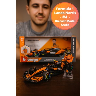 Toyfest 1:24 Bburago F1 Mclaren MCL38 Miami 2024 Lando Fiyatı