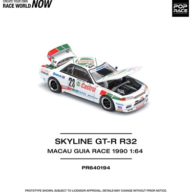 Pop Race 1:64 Nissan Skyline Gt-R R32 Castrol Macau Guia Fiyatı