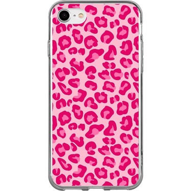デコケース iPhone6 6s ヒョウ柄 TechTree iPhone 6 - 6s Uyumlu Pembe Leopar Tasarımlı Baskılı Fiyatı