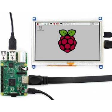 Waveshare 5 Inch HDMI Rezistif Dokunmatik LCD (Çoklu Sistem) Fiyatı