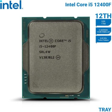 Intel Alder Lake I5-12400F Tray 2.50GHZ/4.40GHZ 18MB LGA1700 Fiyatı