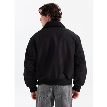  Akin board jacket size:M 未使用 Jack & Jones Siyah Erkek Mont 12282951_JORINWOOD Bomber Fiyatı