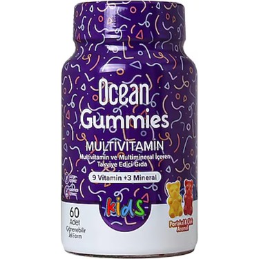 Orzax Ocean Gummies Multivitamin Kids 60 Adet Jel Form Fiyatı