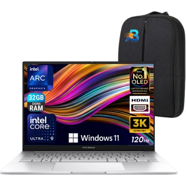 Asus zenbook 14 UX3405CA-PP487W Intel Core Ultra 9 285H 32GB Fiyatı