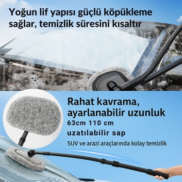 Polham 110CM Uzayabilen Teleskopik Saplı Kuru Islak Araç Fiyatı