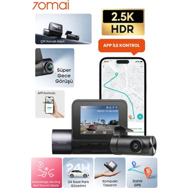 70 MAİ 70MAİ Araç Kamerası A410 Ön Kamera+ RC21 Arka Kamera Fiyatı