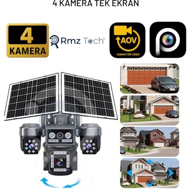 Avenir RMZ-TECH 4 Kameralı (3 Motorlu+ 1 Sabit) 8mp E Sim 4g Fiyatı