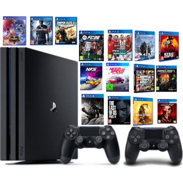 Sony Ps4 Pro[CUH.7116B]1 TB 2 Adet V2 Dualshock 4 17 Adet Fiyatı