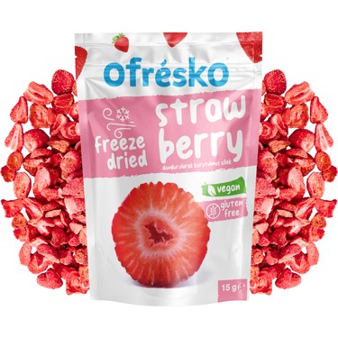 Ofrésko Çilek Kuru Meyve Cipsi 15 gr – İlave Şekersiz & Fiyatı