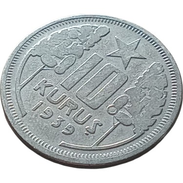Yediotuz Digital Pazarlama 1939 Cumhuriyet Dönemi 10 Kuruş Fiyatı